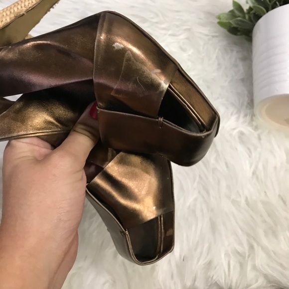 YSL YVE SAINT LAURENT 6 36.5 LEATHER HEELS SHOES - Picture 4 of 11